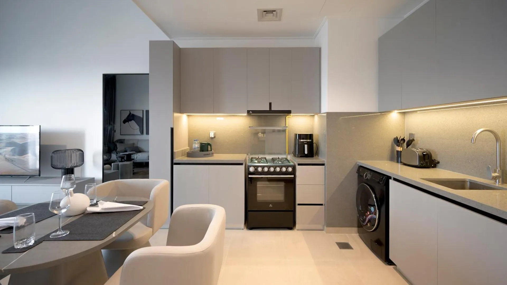 Апартаменты Mag 960 - New Brand 1Br With Burj Khalifa View Дубай 0*,